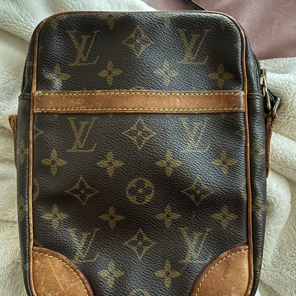 Louis Vuitton Monogram Crossbody Bag in Brown and Tan